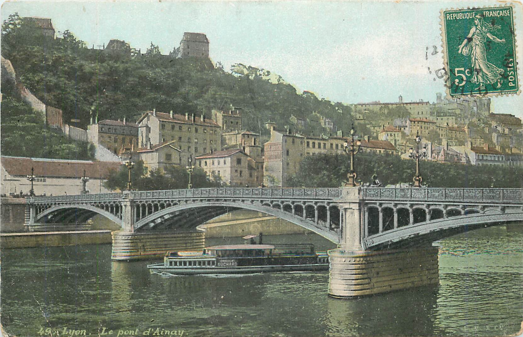 CPA Lyon le pont d'Ainay