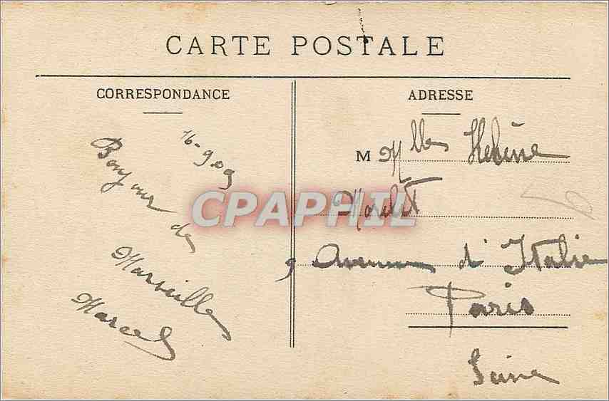 Marseille — Pont de la Fausse-Monnaie — Héliochrom Moullot — Verso