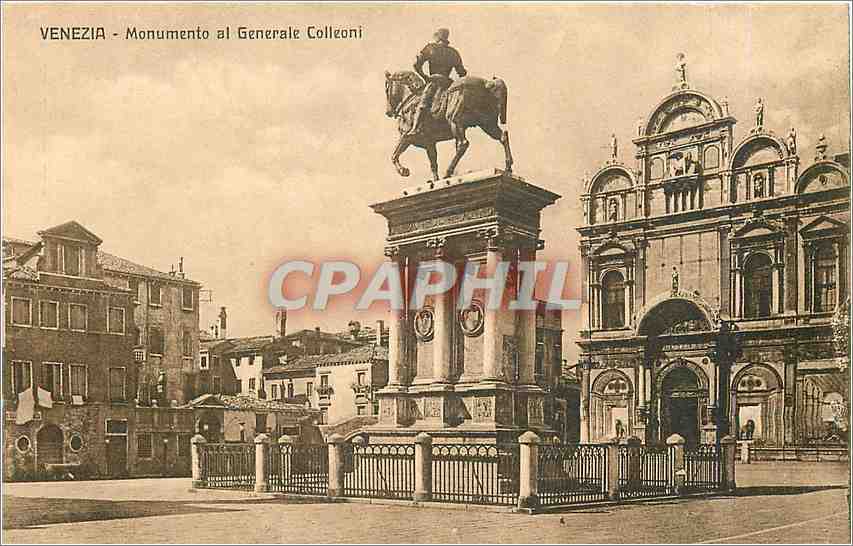CPA Venezia monumento al generale colleoni