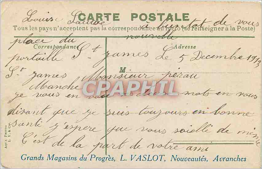 CPA barque a 4 mats sur le Leman Bateau — Verso