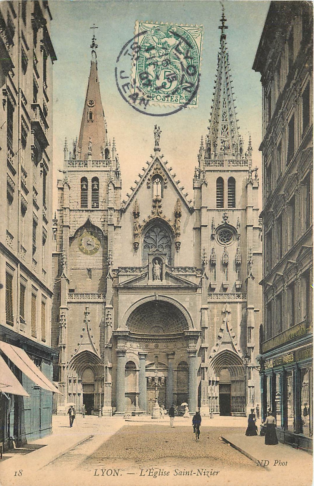 CPA Lyon l'eglise Saint-Nizier