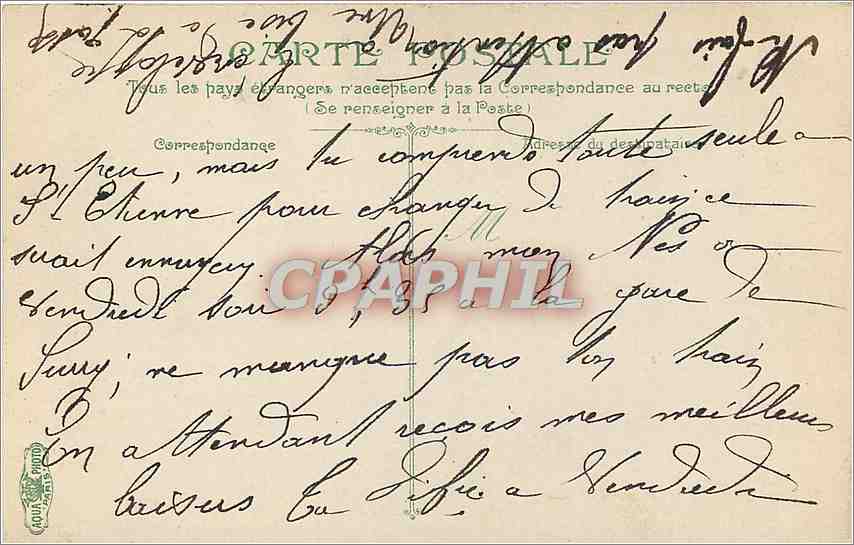 CPA Lyon le theatre des Celestins — Verso