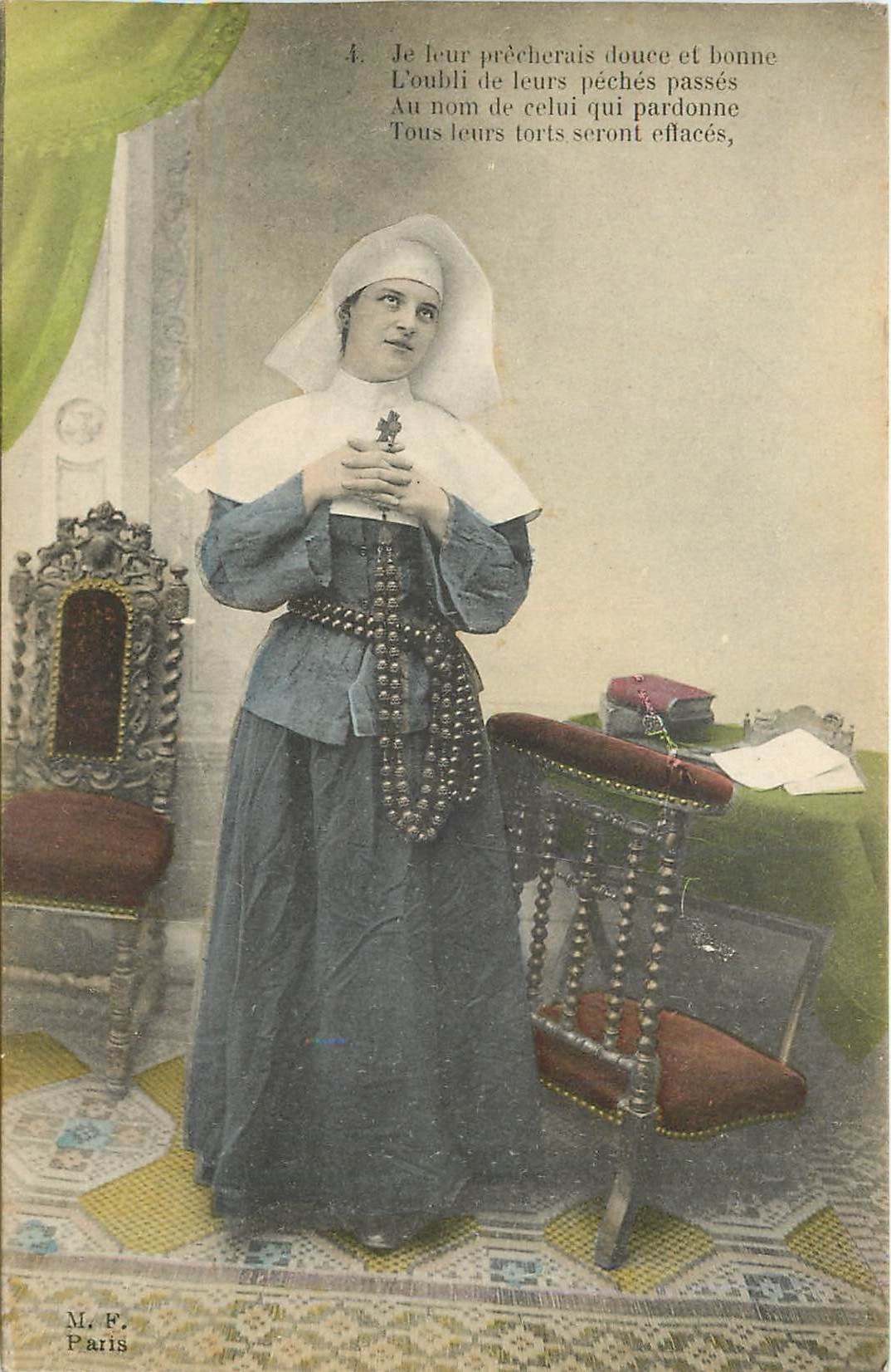Religieuse — texte de prière — M. F. Paris