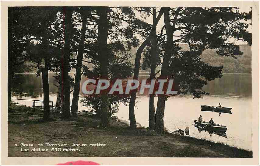 CPA Gour de Tazenat ancien cratere
