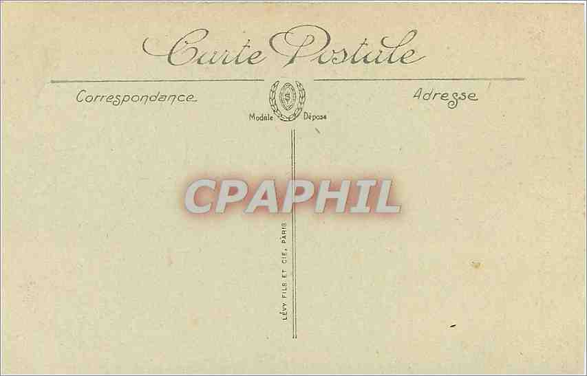 CPA Lourdes la basilique — Verso