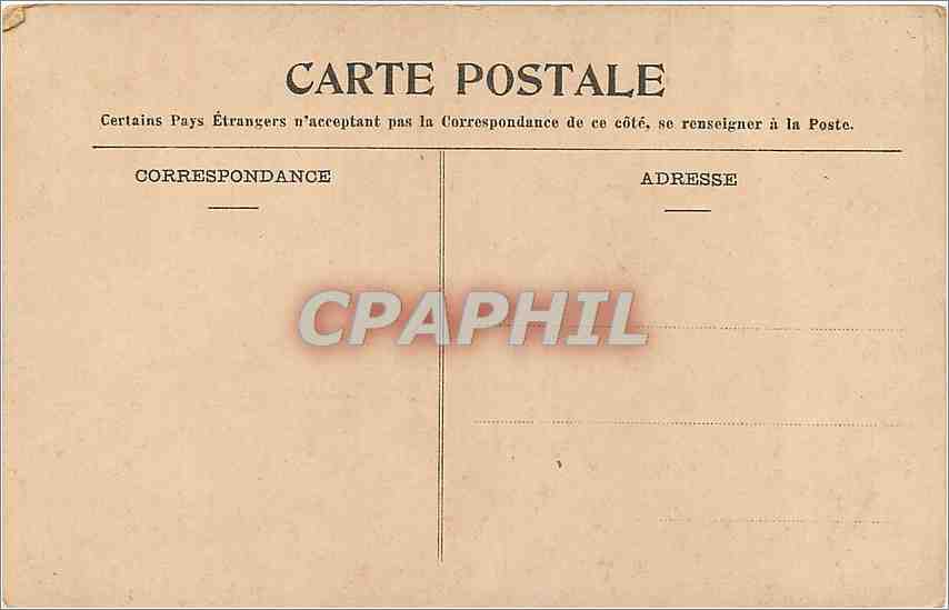 CPA Lourdes le pic du Jer — Verso