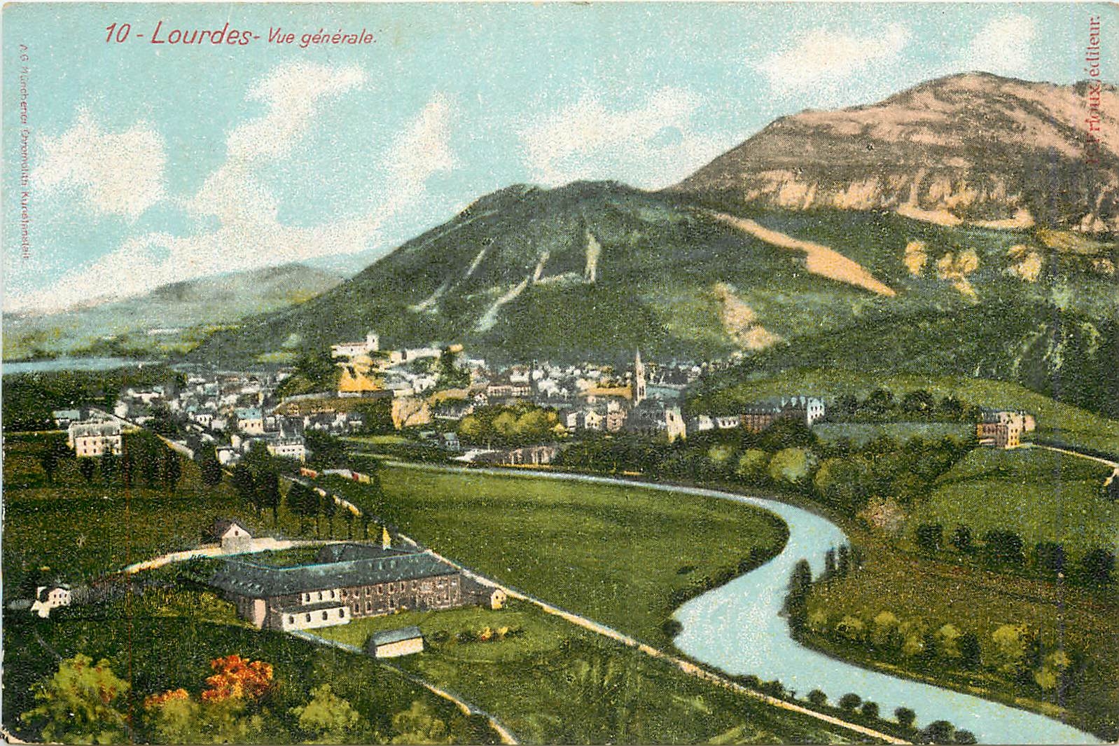 CPA Lourdes vue generale