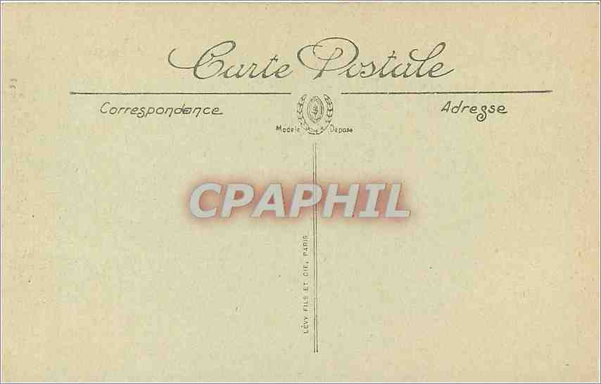 CPA Lourdes la basilique et le Gave — Verso