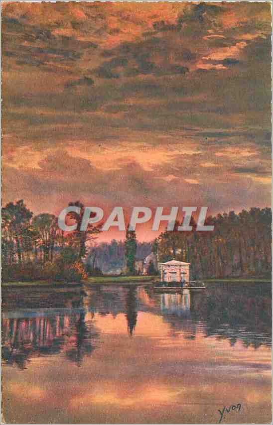 Fontainebleau (S.-et-M.) — Le Palais — Crépuscule sur l'étang des Carpes — Yvon
