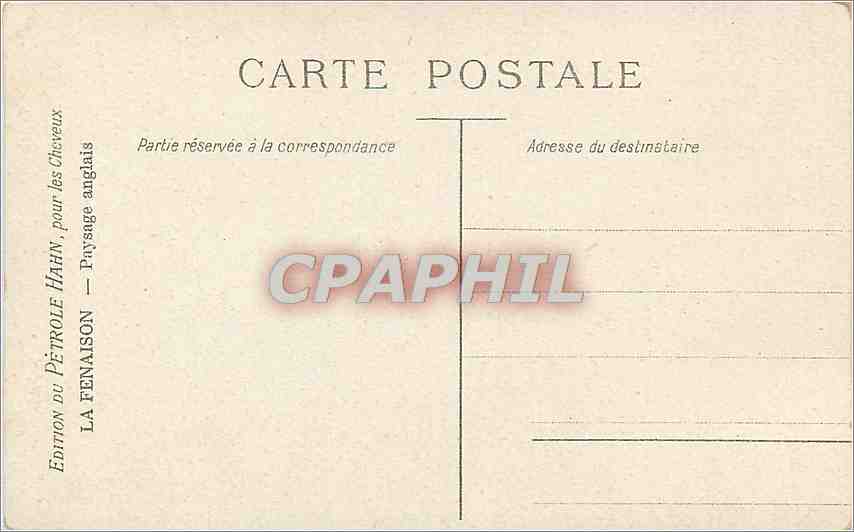 CPA La Fenaison paysage anglais — Rückseite