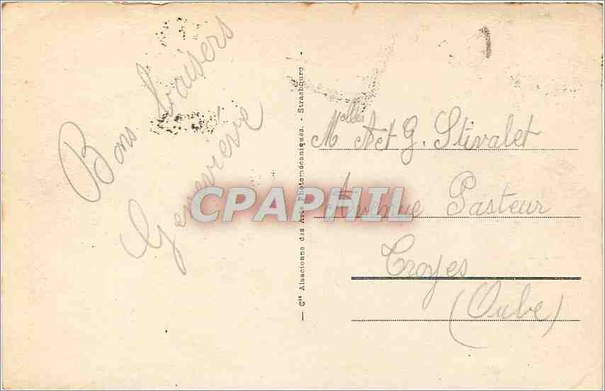 CPA Trouville reine des plages hotel de Paris la Cancaniere — Verso