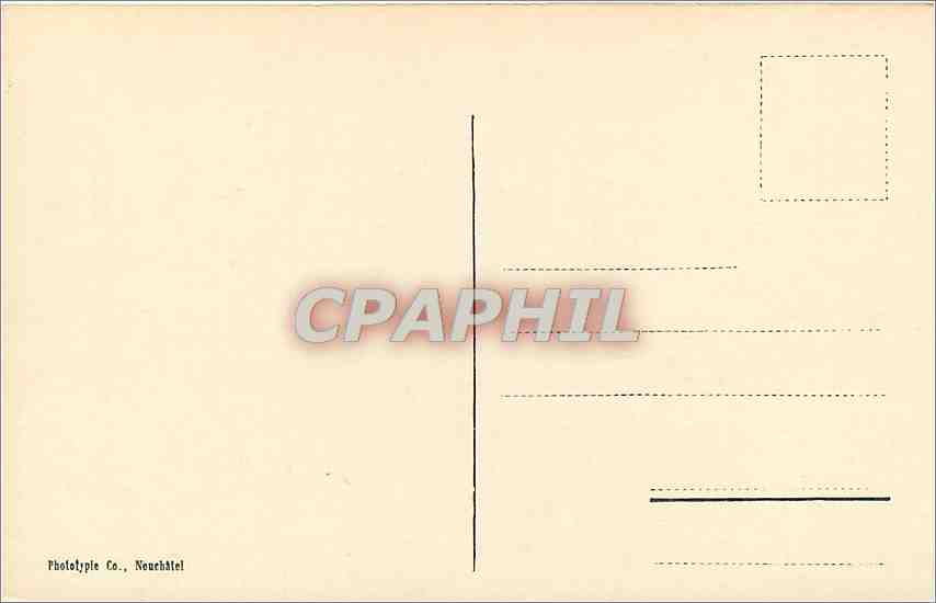 CPA Geneve hotel des postes Tramway — Verso