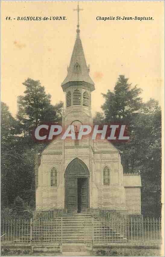 CPA Bagnoles de l'Orne chapelle St-Jean-Baptiste