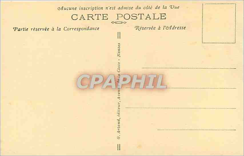 CPA Bagnoles de l'Orne Vue sur la vallée de la vee et le Grand Hotel — Rückseite