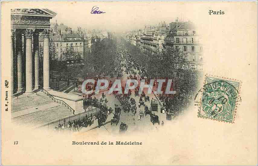 CPA Paris boulevard de la Madeleine