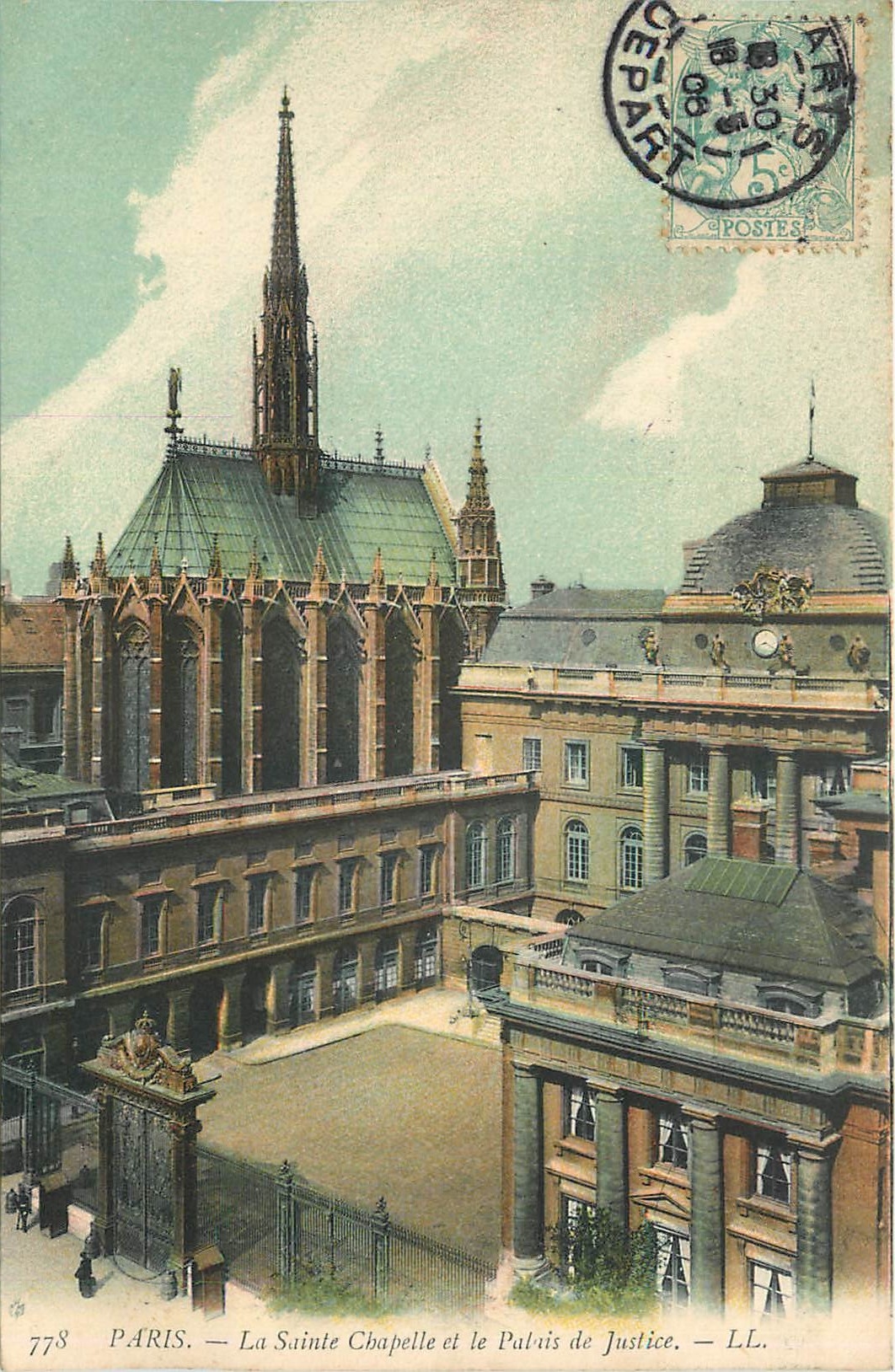 CPA Paris la Sainte Chapelle et le Palais de Justice