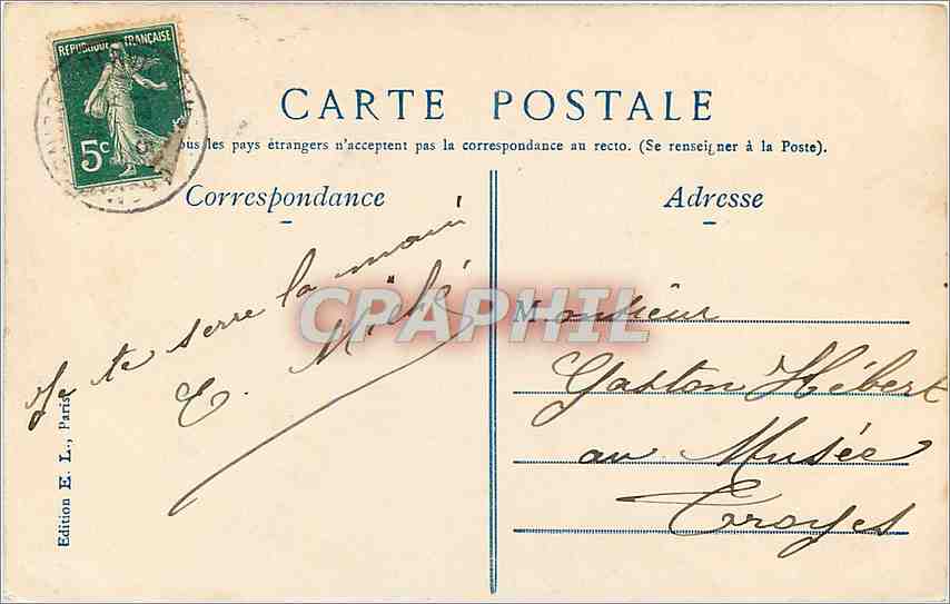 CPA Paris lanuit la rue royale et la Madeleine — Rückseite