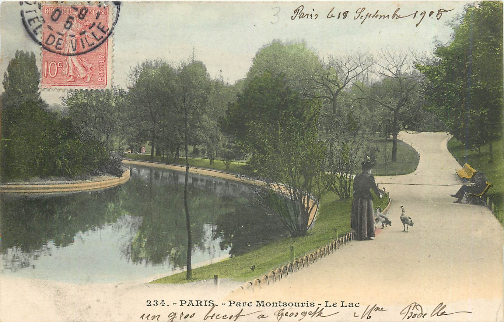 CPA Paris parc Montsouris le lac