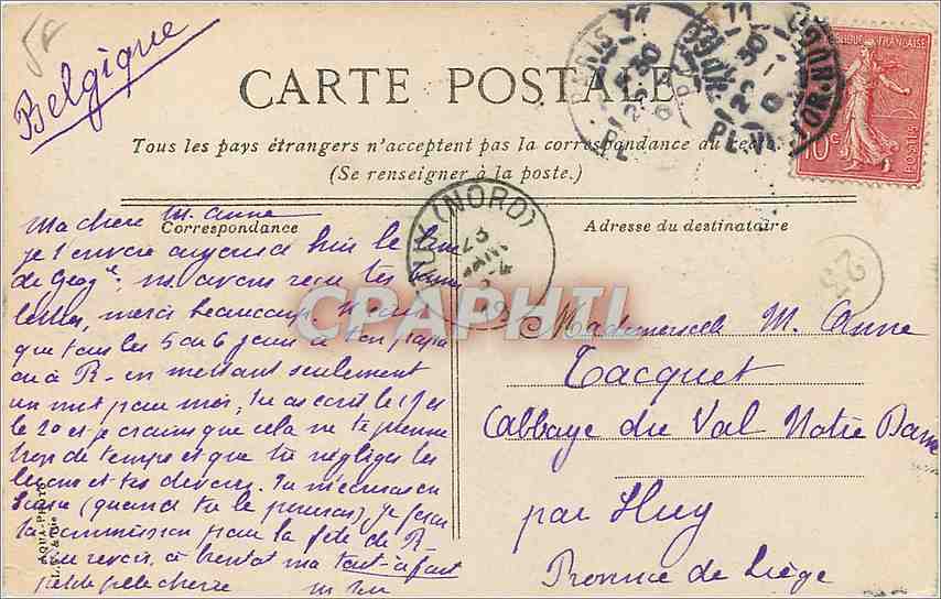CPA Paris Monument de Victor Hugo place Victor Hugo — Verso