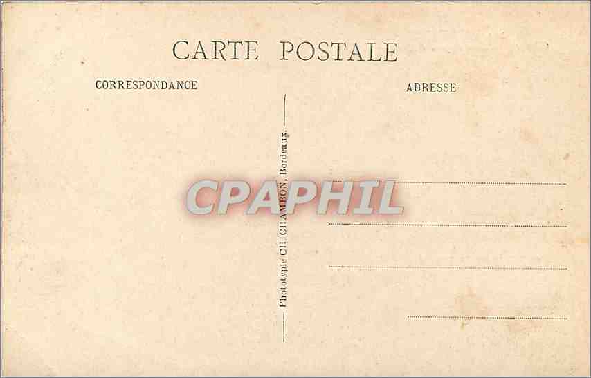CPA Bordeaux chargement d'un vapeur à quai Bateau — Verso