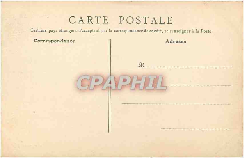 CPA Paris Lac et rochers des Buttes-Chaumont — Rückseite