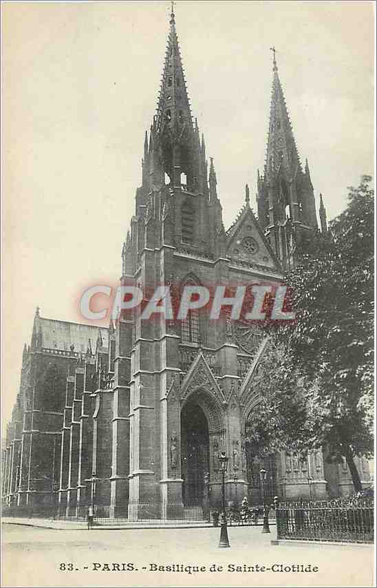 CPA Paris Basilique de Sainte-Clotilde