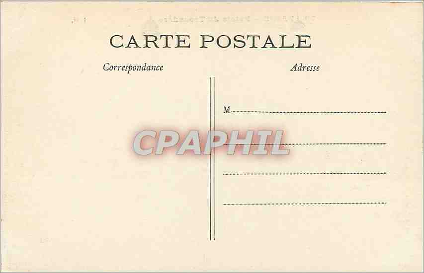 CPA Paris Palais du Trocadero — Rückseite