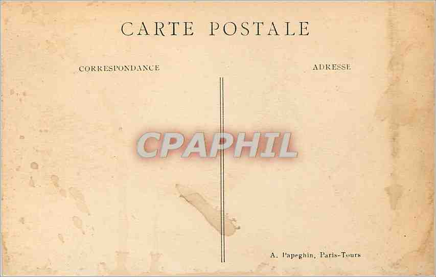 CPA Paris la chambre des deputes — Rückseite