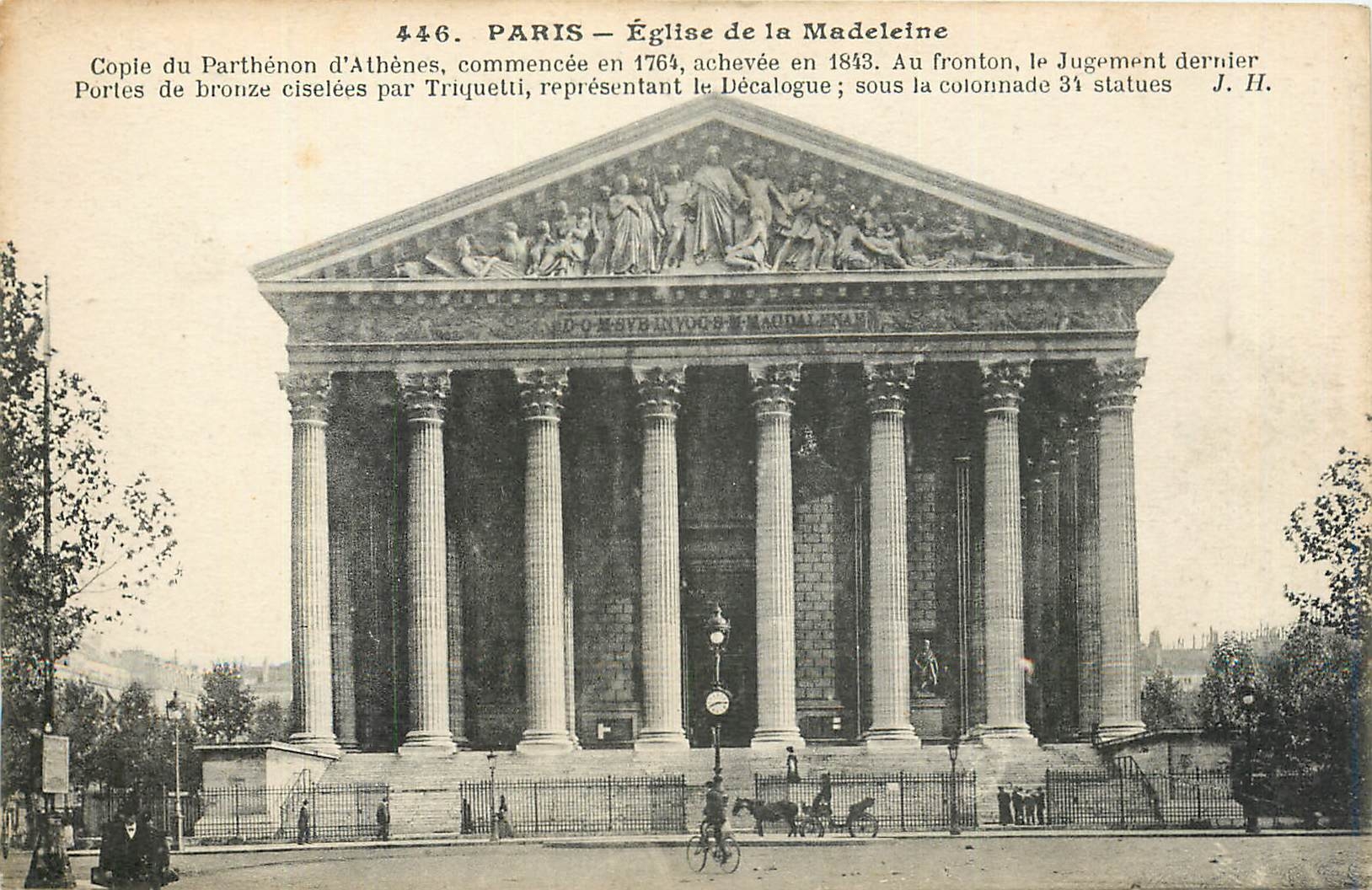 CPA Paris eglise de la Madeleine