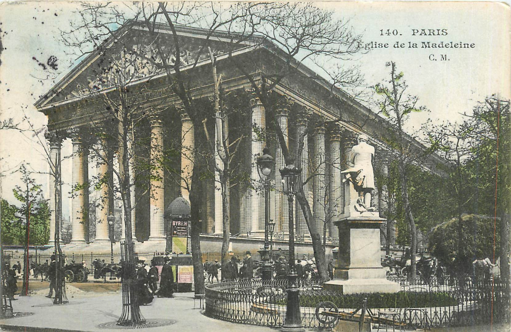 CPA Paris eglise de la Madeleine