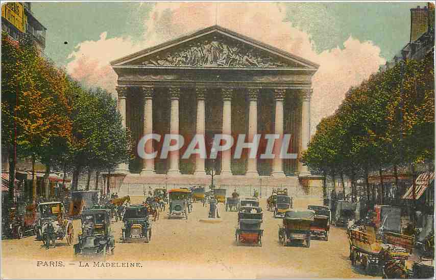 CPA Paris la Madeleine Automobile