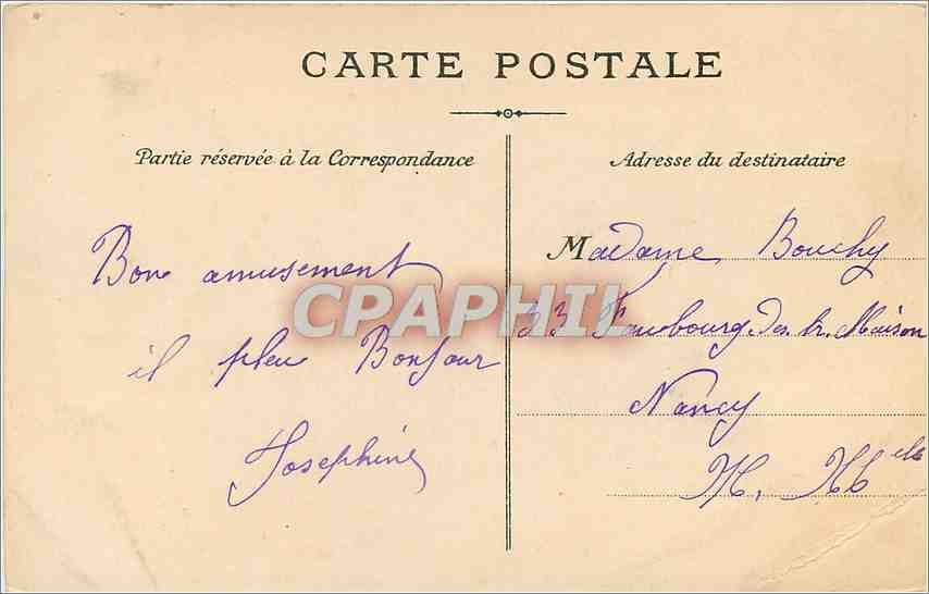 CPA Paris la Madeleine Automobile — Rückseite
