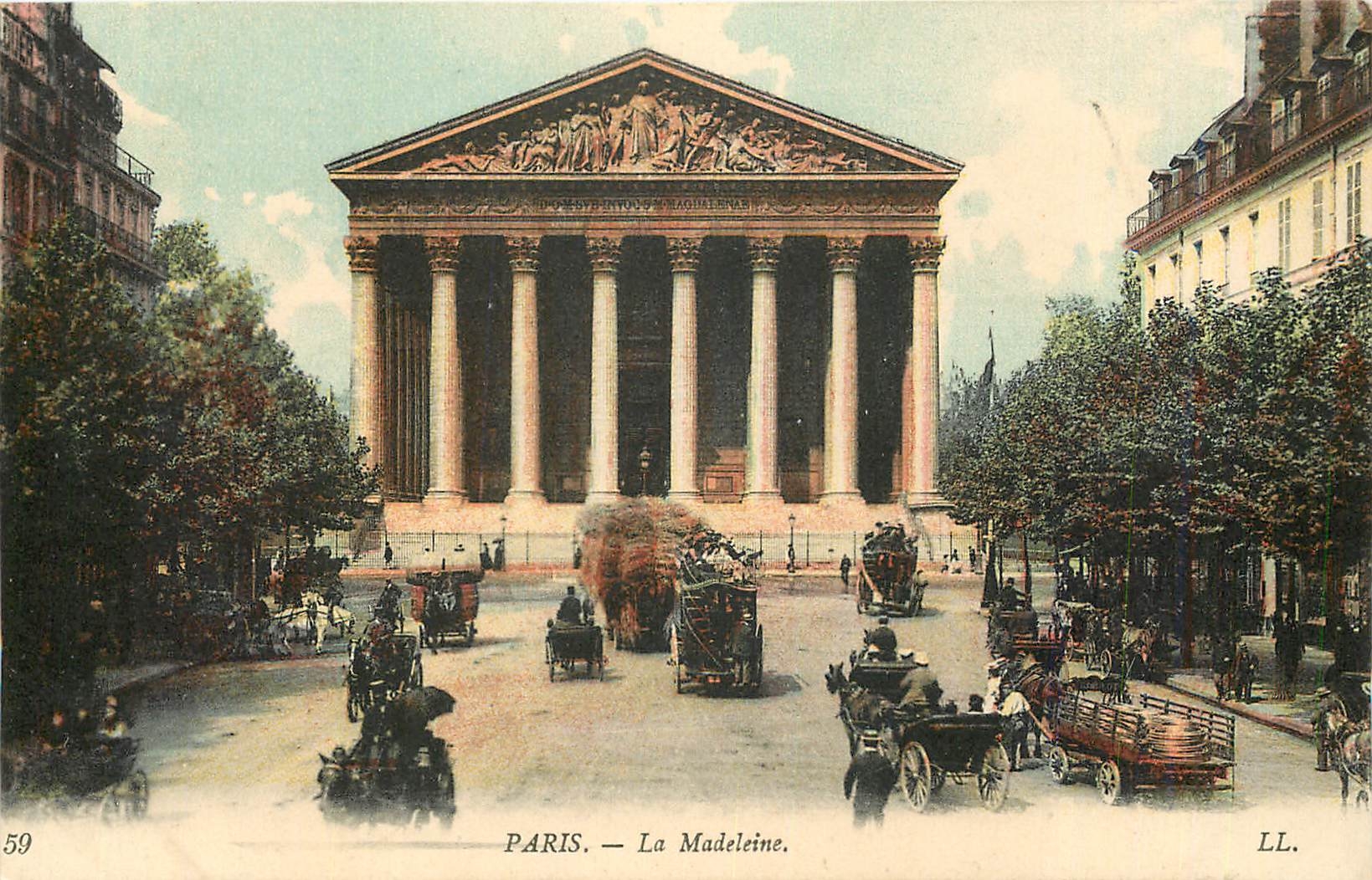CPA Paris la Madeleine Automobile