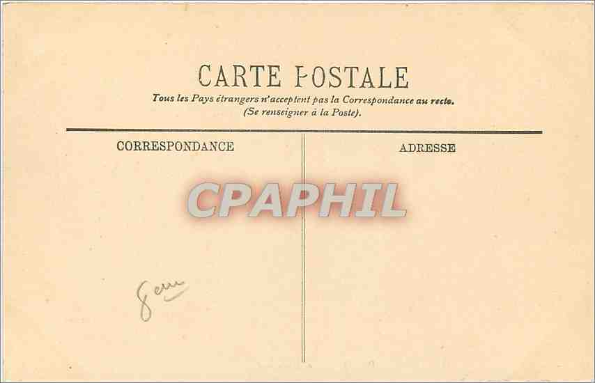 CPA Paris la Madeleine Automobile — Rückseite