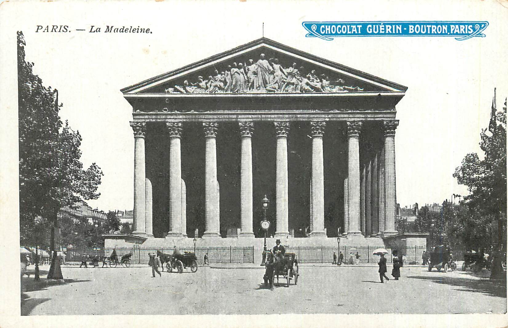 CPA Paris la Madeleine Chocolat Guerin Boutron