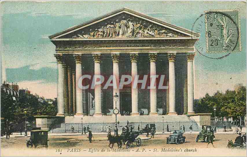 CPA Paris Eglise de la Madeleine
