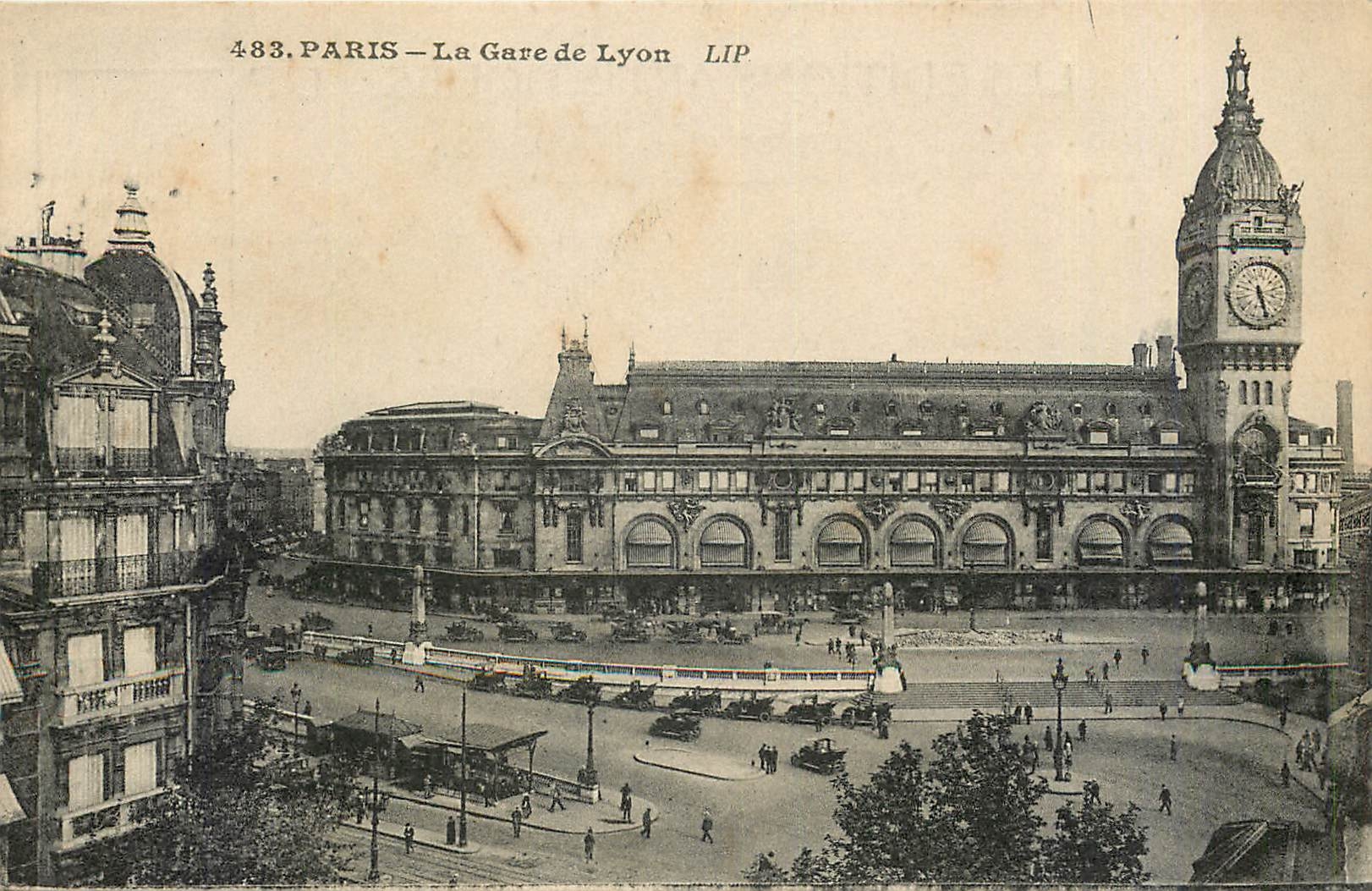 CPA Paris la gare de Lyon