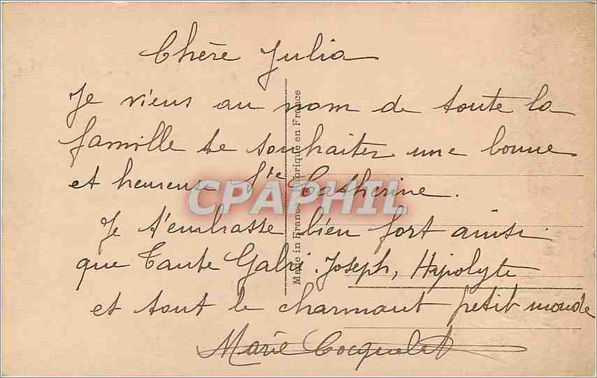 Femme en chapeau à pompons — portrait en sépia — éditeur Léo, Paris, n°1393 — Verso