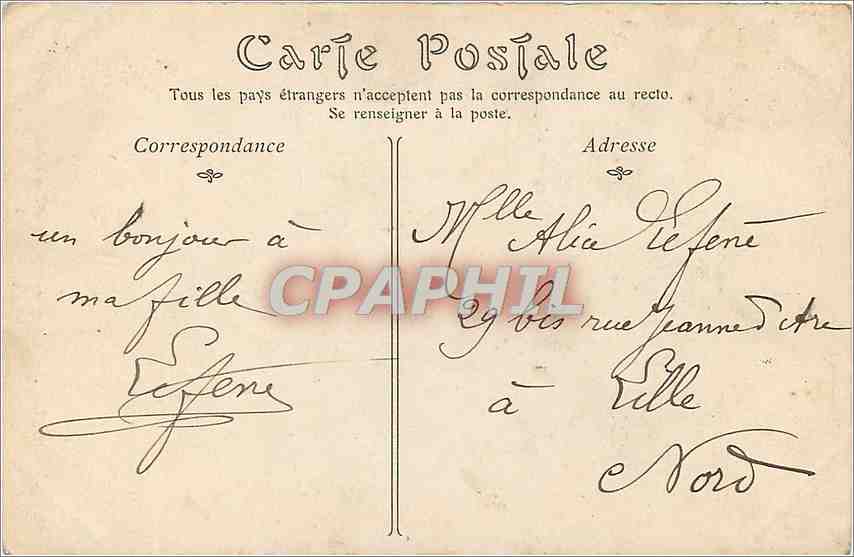 CPA MARSEILLE - L'Ascenseurs et Notre-Dame de la Garde — Rückseite