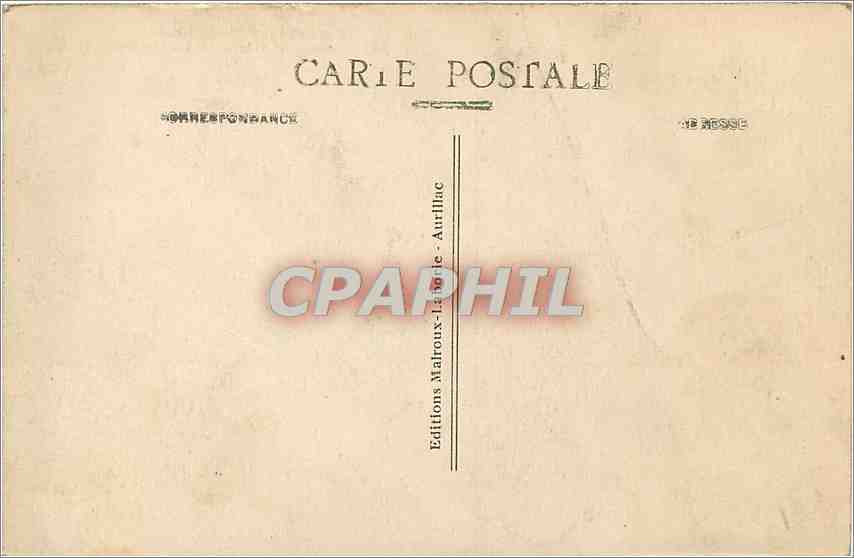 CPA LE CANTAL PITTORESQUE Château et Viaduc de VIESCAMP — Rückseite