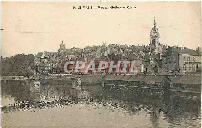 CPA LE MANS - Vue partielle des Quais