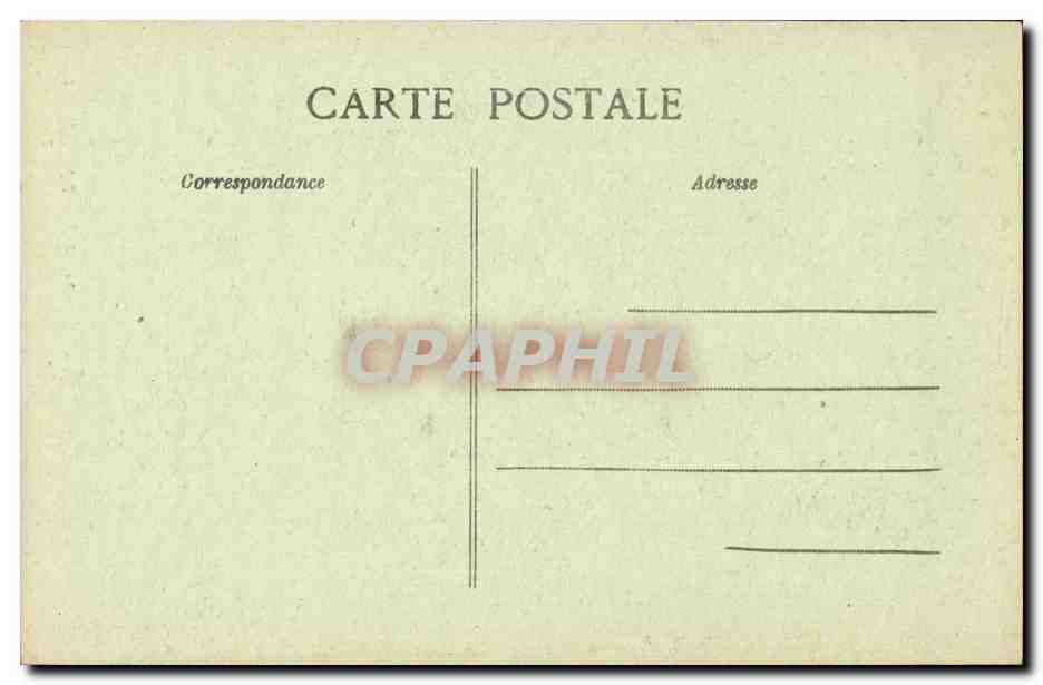 CPA Fillette de Penmar Bretagne (folklore costume) — Verso