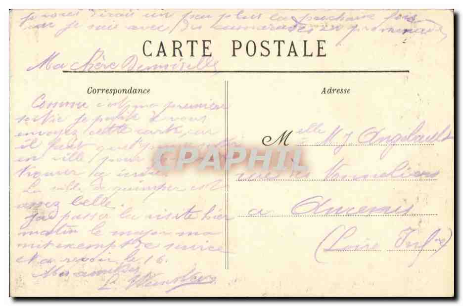 CPA Un gars de Bourin Etude des costumes de Morbihan Bretagne (folklore costume) — Verso