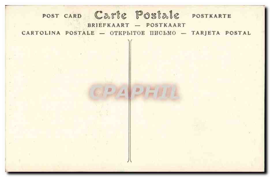 CPA Jeune homme du Finistere Bretagne (folklore costume) — Verso