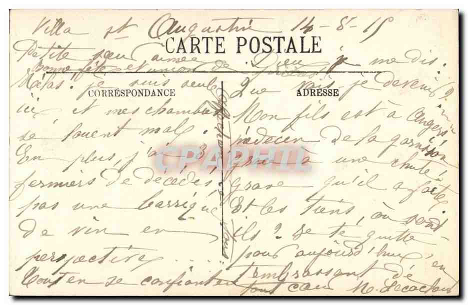CPA Moeurs et types bretons Paysan du Gourin Bretagne (folklore costume) — Verso