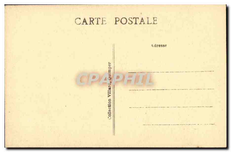 CPA L'angelus Bretagne (folklore costume) — Verso