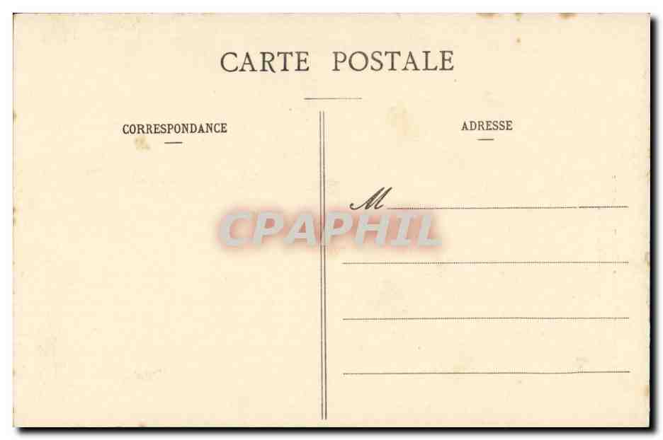 CPA Noce bretonne Depart du cortege apres la caremonie religieuse Bretagne (folklore costume) — Verso