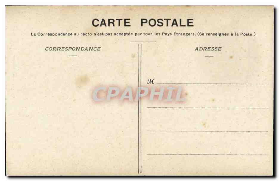 CPA Une famille de la montagne de Chateauneuf a Huelgoat Bretagne (folklore costume) — Verso