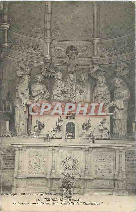 CPA Verdelais Gironde Le Calvaire Interieur de la Chapelle de l'Expiation 