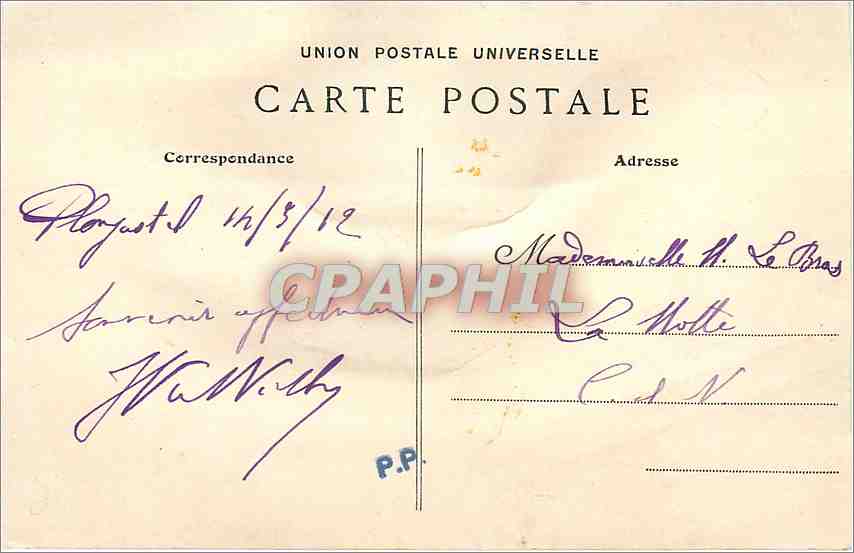 CPA Un petit Gas de Plougastel Daoulas  — Rückseite